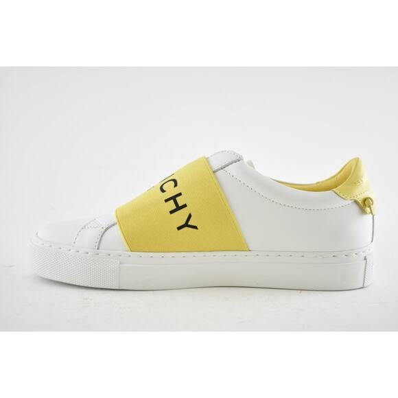 Givenchy Urban Street Knot White Yellow Black Logo Strap Low Top Flat Sneaker 35 - Picture 8 of 11